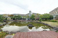 大学会館前の池