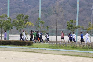 コース披露ランの様子