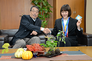 学長訪問の様子2