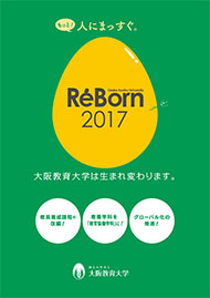 学部改組案内「ReBorn2017」パンフレット