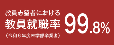 教員志望者における教員就職率