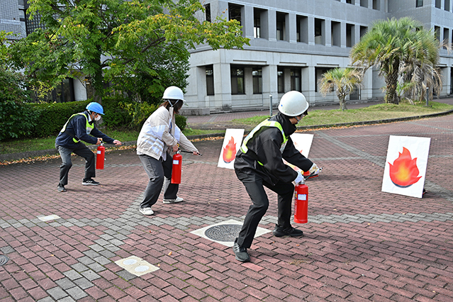 消火器取扱訓練の様子