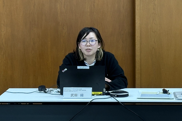 講演を行う武田氏