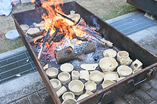 焼成の様子