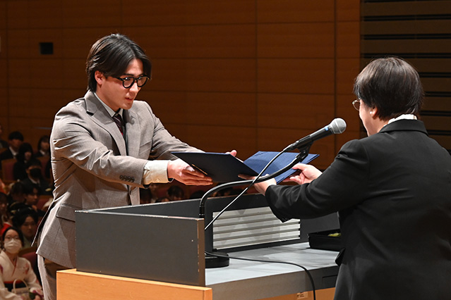 学長表彰の様子