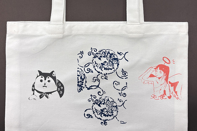 シルクスクリーンを使用した作品