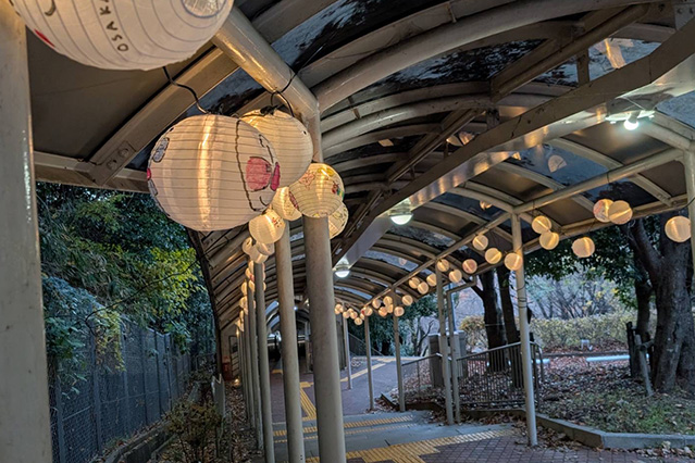 光による空間演出プロジェクトの写真